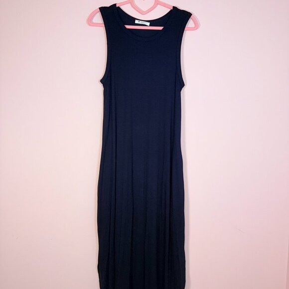 BomBom Black Sleeveless Maxi Dress with Pockets β Soft & Flowy (NWT) - Picture 4 of 4